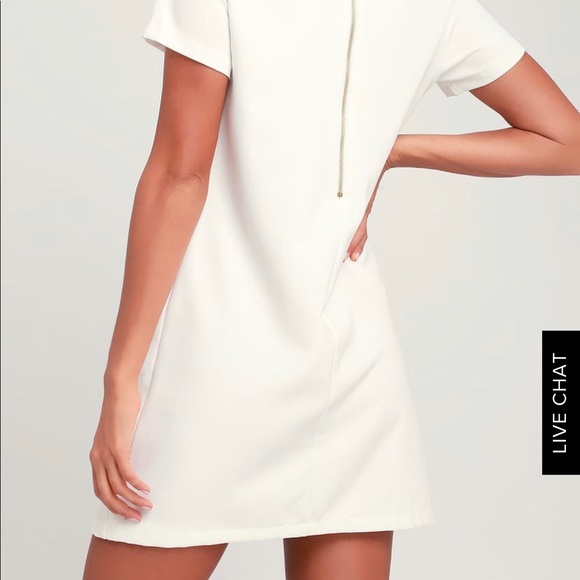 Lulus Shift and Shout Ivory Shift Dress - Picture 3 of 6